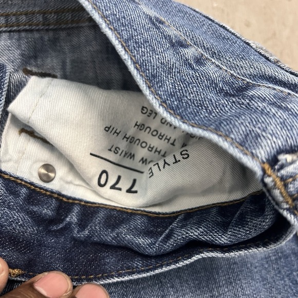 Wrangler Men's Cowboy Cut 1MWZDN‎ Blue Denim Jeans 36 x 34 Durable Western - Picture 7 of 8